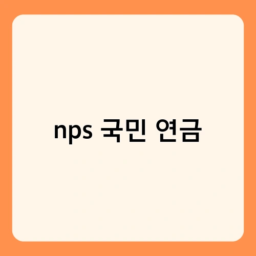 nps 국민 연금 3