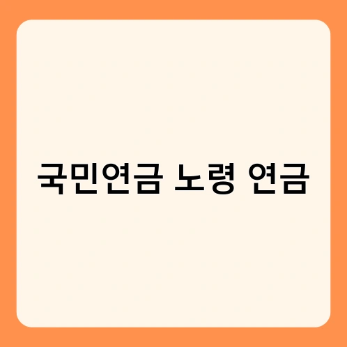국민연금 노령 연금 1