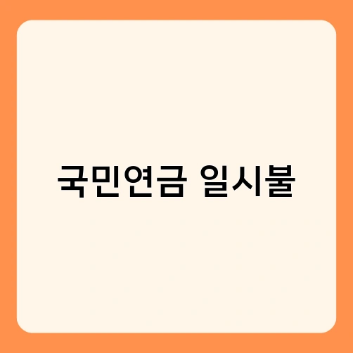 국민연금 일시불 2