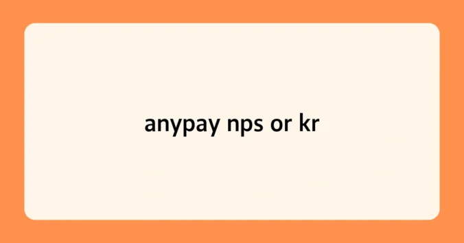 anypay nps or kr 썸네일