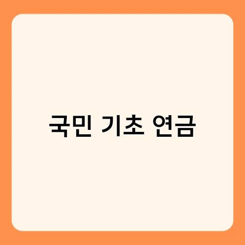 국민 기초 연금 1