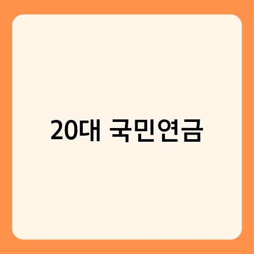 20대 국민연금 3