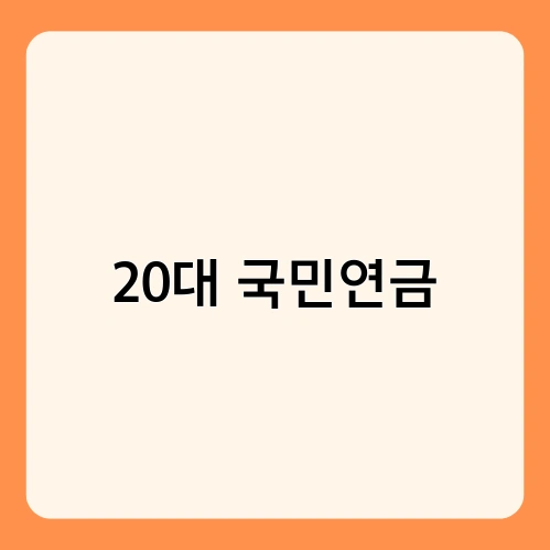 20대 국민연금 4