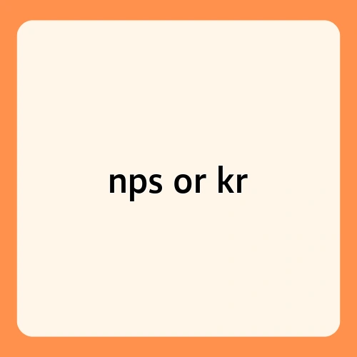 nps or kr 1