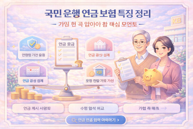 국민 은행 연금 보험