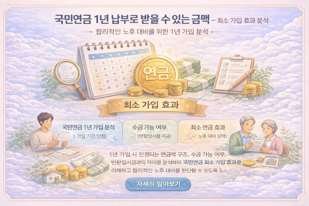 국민연금 1년