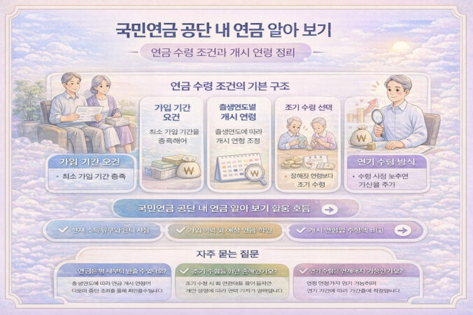 국민연금 공단 내 연금 알아 보기