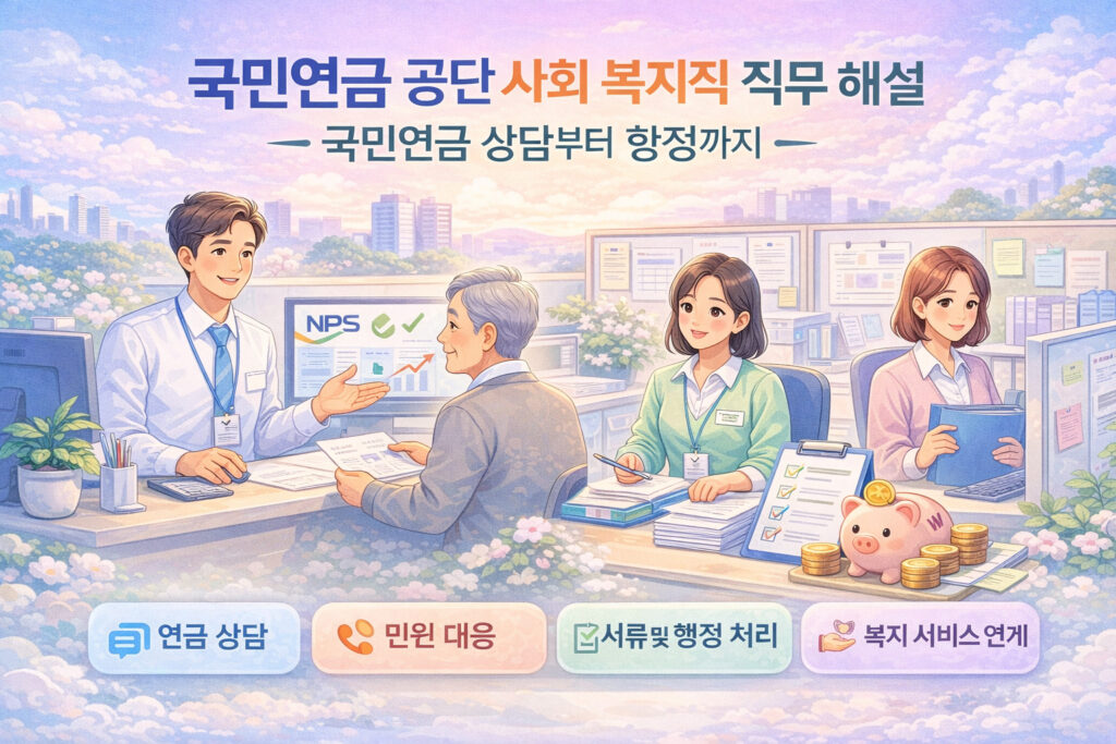국민연금 공단 사회 복지직