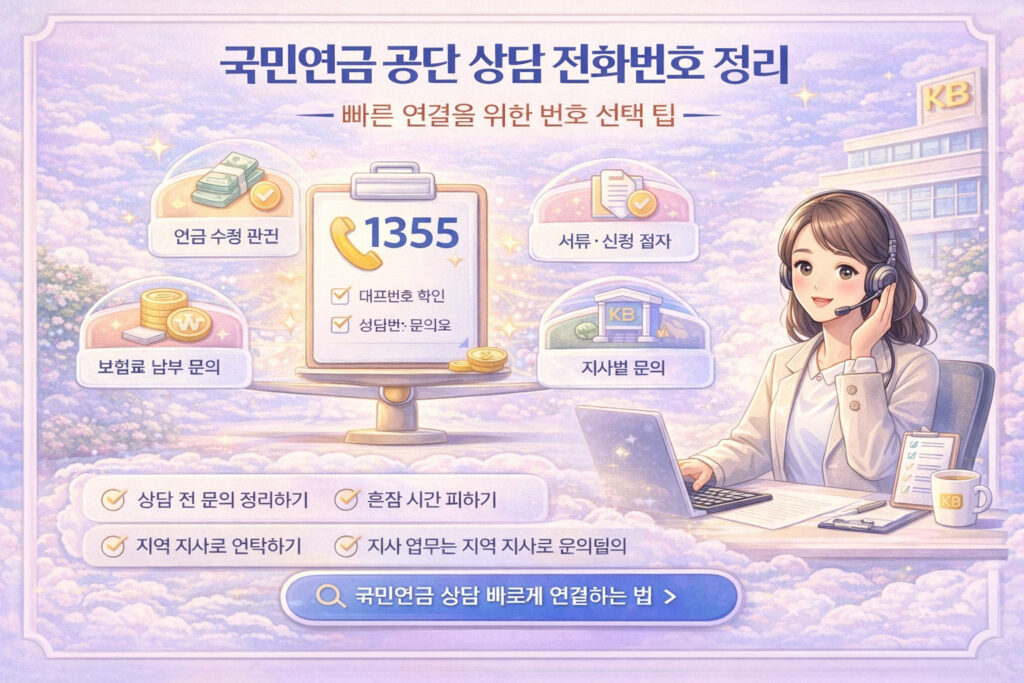국민연금 공단 연락처