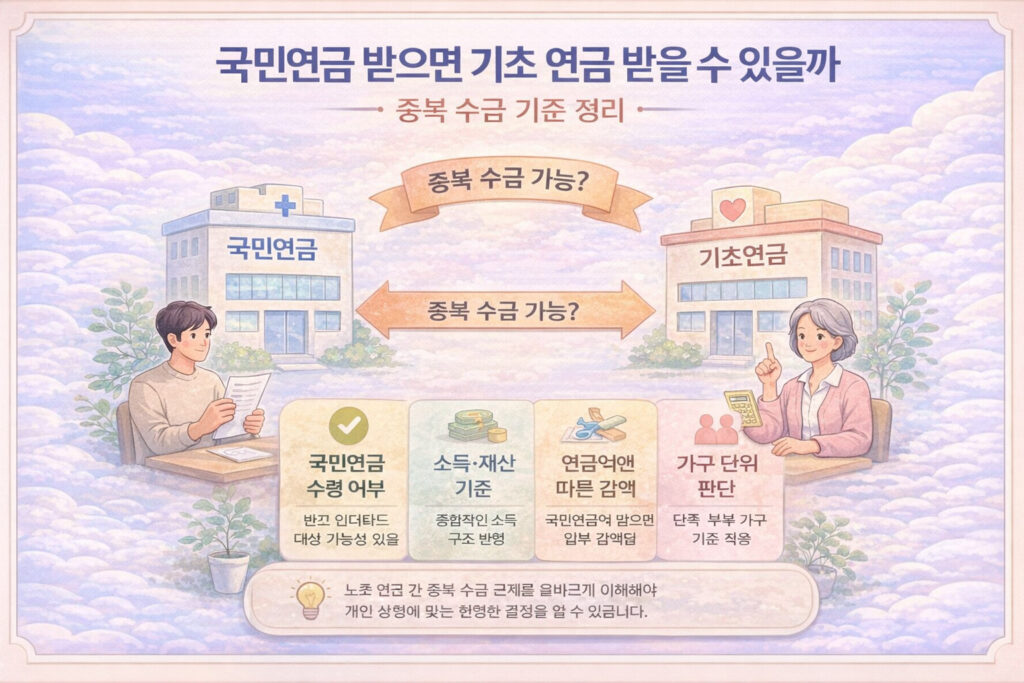 국민연금 받으면 기초 연금