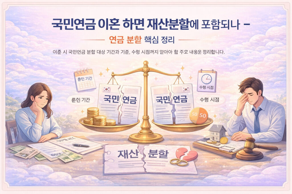 국민연금 이혼 하면