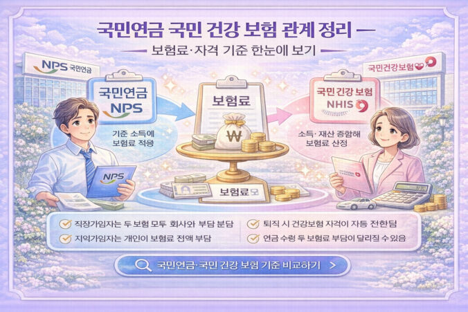 국민연금 국민 건강 보험