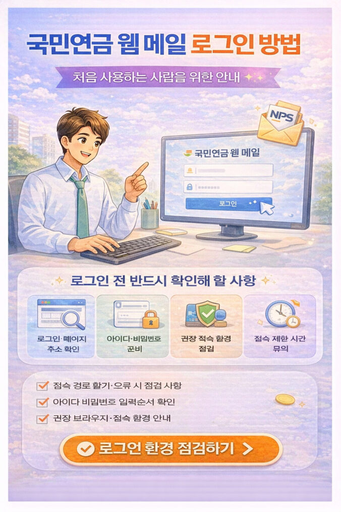 국민연금 웹 메일