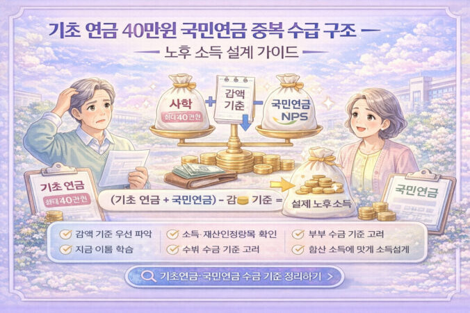 기초 연금 40만원 국민연금