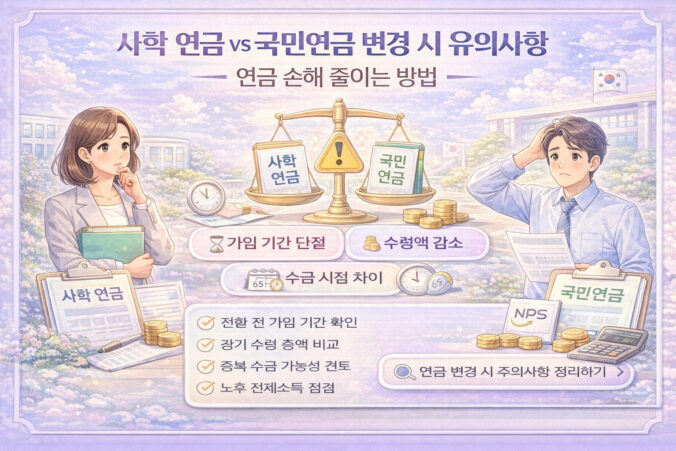 사학 연금 vs 국민연금
